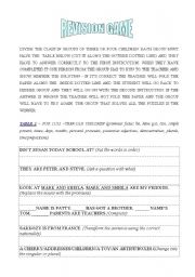 English worksheet: grammar revision game