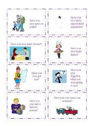 English Worksheet: HAVE YOU EVER...? 5/5  