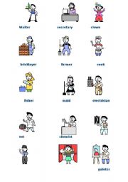 English Worksheet: jobs 