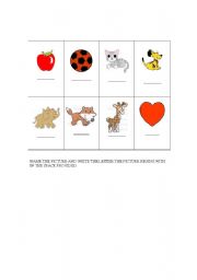 English worksheet: Alphabet letter/sound  practice