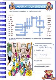 English Worksheet: Present Continuous