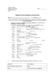 English Worksheet: Simple Past