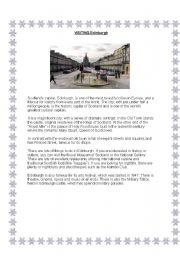 English Worksheet: Visiting Edinburgh