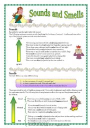 English Worksheet: Sounds and Smells
