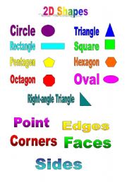 English Worksheet: the shapes