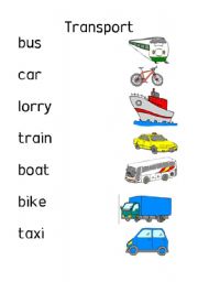 transport esl worksheet by stjohnmoy