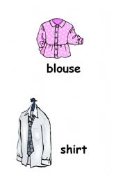 Clothing flashcards