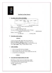 English Worksheet: Song- 