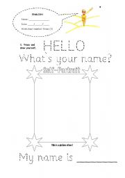 English Worksheet: My name is...