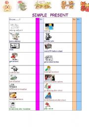 English Worksheet: What do you do every day ? pairwork and exercises about daily routines