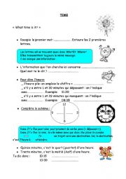 English worksheet: TIME