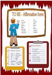 English Worksheet: TO BE 