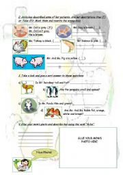 English Worksheet: Anita the Vet presents: Verb To Be (3)