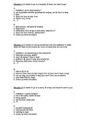 English Worksheet: Role play