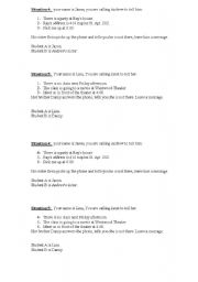 English Worksheet: Role play