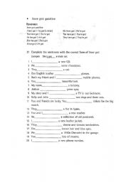 English Worksheet: have got has got worksheet (1/3)