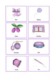 Colour Cards - PURPLE