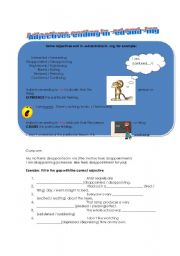 English Worksheet: adjectives ending in -ed and -ing