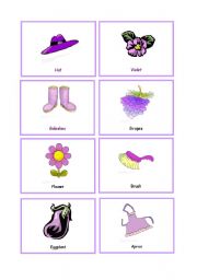 Colour cards - PINK & PURPLE