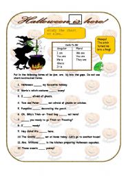 English Worksheet: Halloween IS here!