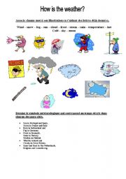 English Worksheet: how is the weather?