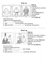 English Worksheet: Phrasal Verbs