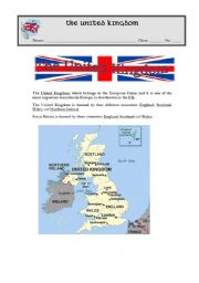 English Worksheet: United Kingdom(1)