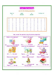 English Worksheet: PREPOSITIONS(27.09.08)