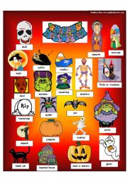 English Worksheet: Halloween