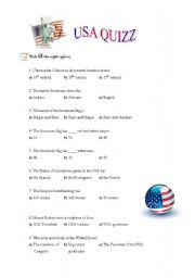 English Worksheet: United States of America (exercises)