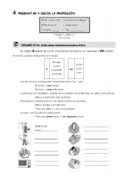 English worksheet: a/an