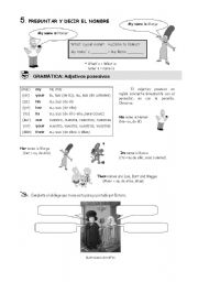 English Worksheet: my; your; his; her; ...