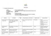English Worksheet: Languaje Unit Planification 1rst grade