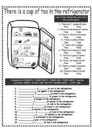 English Worksheet: THERE IS/ARE AND QUANTIFIERS