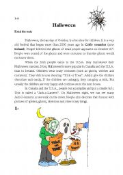 English Worksheet: Halloween & Thanksgiving Lesson Plan (45min or so)