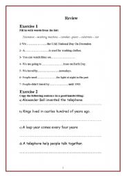 English worksheet: inventions