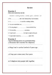 English Worksheet: inventions