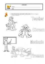 English worksheet: Jobs