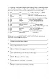 English worksheet: COUNTABLE AND UNCOUNTABLE