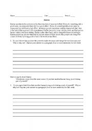 English Worksheet: Karma Buddha Buddhism 