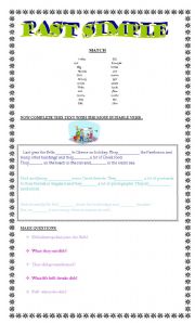 simple past - irregular verbs