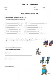 English Worksheet: THE VERB TO BE