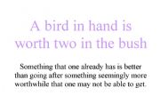 English Worksheet: ENGLISH PROVERBS