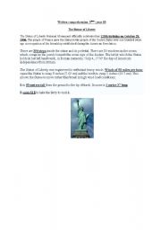 English Worksheet: the statue of Liberty