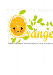 English Worksheet: Smiling fruits flashcards (3)!