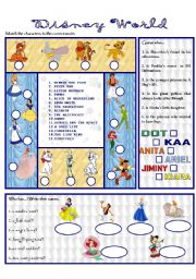 English Worksheet: DISNEY WORLD