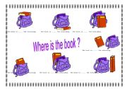 Where is the book ? prepositions