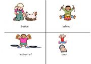English Worksheet: Pictures for positional words