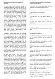 English Worksheet: Tenses and Conditional sentences