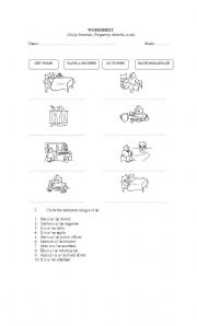 English Worksheet: Worksheet activities